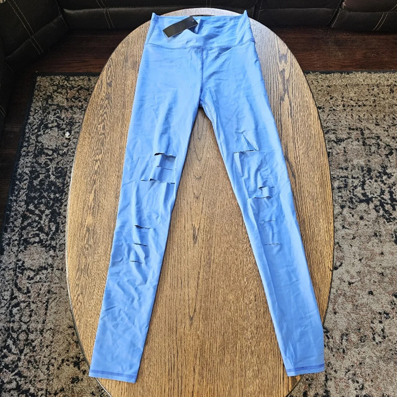 Electric Yoga Blue Slash Legging Size Women's Medium NEW with Tag - Picture 4 of 15